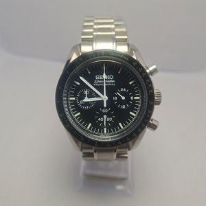 Men's Super Quality Luminous Feature Stainless Steel Band 18mm Wide Black VK63 Automatic <b>Mechanical</b> Fancy <b>Watch</b> - Product Image 1