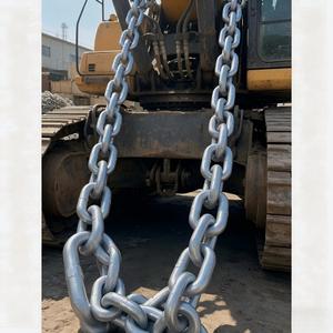 Cadena Soldada de Acero Aleado Galvanizado en Caliente Confiable G80 G70 G43 G30 con Certificaciones CE <span class=keywords><strong>e</strong></span> <span class=keywords><strong>ICO</strong></span> para Aparejos de Elevación - Product Image 1