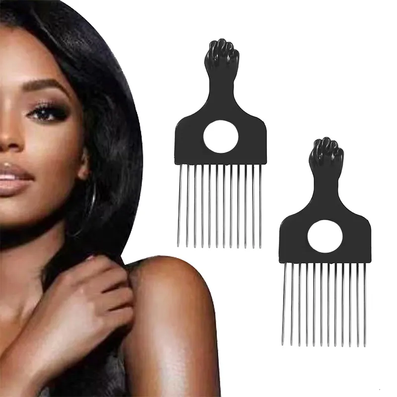 Factory custom hand polished high quality salon beard hair anti-static African wide tooth comb