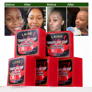Jabón de Tomate LKIAE con <span class=keywords><strong>Glicerina</strong></span> <span class=keywords><strong>Vegetal</strong></span>, Vegano, <span class=keywords><strong>para</strong></span> el Cuidado de la Piel, Ultra Aclarante, Natural, Blanqueador <span class=keywords><strong>para</strong></span> Manchas Oscuras - Product Image 5