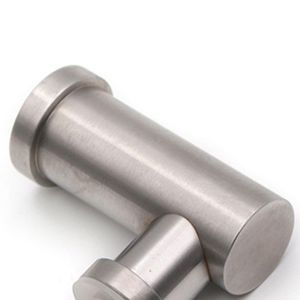 Soporte de barandilla en forma de L de acero inoxidable, conector de fijación para pared, para escaleras y vidrio de ducha, estilo minimalista moderno - Product Image 1