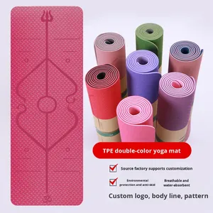 <span class=keywords><strong>Tapis</strong></span> <span class=keywords><strong>de</strong></span> <span class=keywords><strong>yoga</strong></span> TPE double face anti-déchirure, <span class=keywords><strong>ultra</strong></span> léger, pour la maison, la gym, le <span class=keywords><strong>yoga</strong></span> et le Pilates - Product Image 3