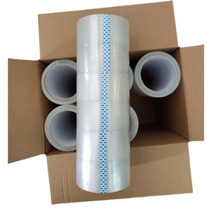 Duy nhất hai mặt trong suốt <span class=keywords><strong>OPP</strong></span> đóng gói Băng 48mm nóng chảy dính keo Jumbo CuộN carton niêm phong băng 50M 100m tùy chọn bong bóng không khí - Product Image 6