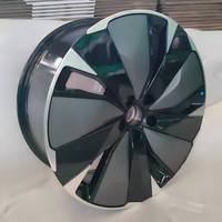 Rines de Aleación de Aluminio Negro Brillante de Cinco Radios para Autos de Pasajeros, 20 y 21 Pulgadas, 5x120 PCD para Vehículos BYD Tang de Nueva Energía