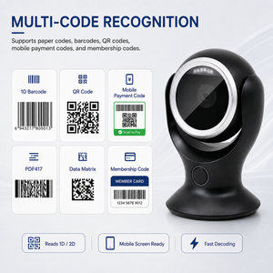 Escáner de Escritorio 2D de Alta Velocidad con Detección Automática, Plug and Play, para Códigos de Barras, Compatible con Windows y Mac, para Terminales Punto de Venta y Pagos en Comercios - Product Image 4