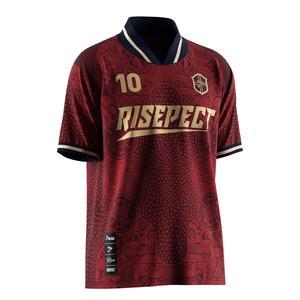 Maillot de football à col montant à séchage rapide, doté d'un tissu extensible léger et anti-humidité, idéal pour les jours de match - Product Image 5