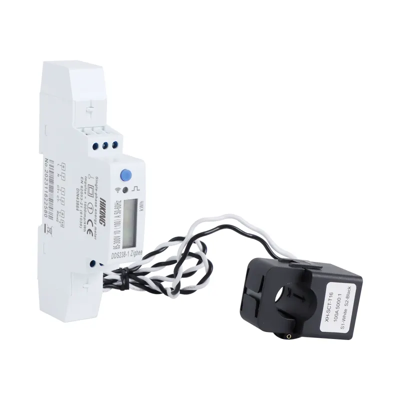 Abrazadera CT 100A compatible con asistente doméstico, medidor de energía inteligente monofásico tipo Zigbee, interruptor ZigBee