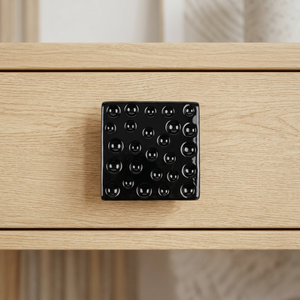 Cast Iron <b>Drawer</b> Knob <b>For</b> Push Or Pull Use Hardware Accessory Customizable Designs Square Shape Metal Knobs Home Decoration - Product Image 1