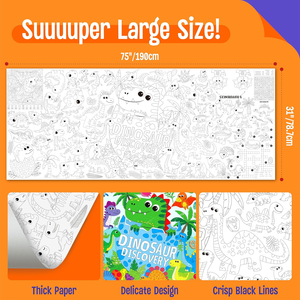 Papel de Colorear Grande de la Marca XINGYI, 75 x 31 cm, Tamaño Jumbo, para Fiestas, Manualidades, Pintura, <span class=keywords><strong>Dibujo</strong></span>, Decoración de Pancartas/Manteles - Product Image 2