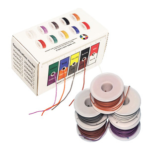 600V đánh giá điện áp 16 18 20 22 24 26 28 30 AWG đóng hộp Đồng bị mắc kẹt Dây dẫn điện Hook-up DIY Dây Silicone tự làm cáp - Product Image 1