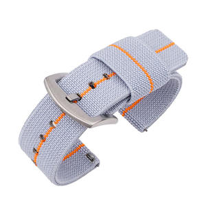 Vendita calda di 18mm 20mm 22mm 24mm elastico tessuto in Nylon cinturino orologio sportivo cinturini per Samsung Gear S3 per Huawei GT - Product Image 4