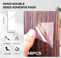 Pads adhésifs nano double face, imperméables, sans dommages, amovibles, bandes de fixation robustes, transparentes, sans résidus, adhérence forte