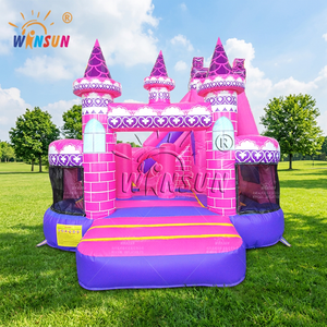 WINSUN Château Gonflable Commercial Princesse, Parc de Divertissement Gonflable, Trampoline Gonflable Princesse - Product Image 1