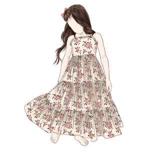 Custom Floor-length Skirt <strong>Dress</strong> Colorful Pattern Printed Summer <strong>Kids</strong> Baby Girls Shoulder Strap Maxi <strong>Dresses</strong> - Product Image 4