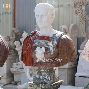 Bustes en marbre grandeur nature <span class=keywords><strong>de</strong></span> Jules <span class=keywords><strong>César</strong></span>, sculpture en marbre, bustes d'empereurs romains, vente flash Ideal Arts - Product Image 2