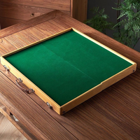 Table de Mahjong Pliable Portable JiYou avec Pieds en Bois Massif, Tuiles en Mélamine, Sac de Rangement et Dés
