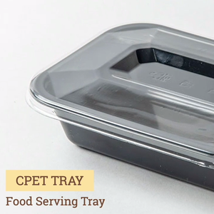 CPET-contenedores de alimentos seguros para microondas y horno, contenedores desechables resistentes al calor para línea aérea - Product Image 4