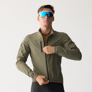 Veste de cyclisme légère pour homme imperméable compressible avec poches-Vêtements de cyclisme personnalisés coupe-vent de vélo de marque privée - Product Image 2