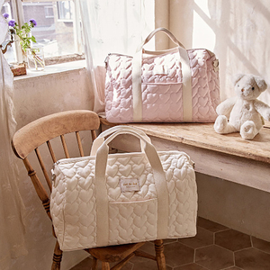 Bolsa de Pañales Multifuncional de Lujo OEM, Organizador de Bolsos de Maternidad, Bolsa de Viaje Tipo Duffel Boston para el Cuidado del Bebé - Product Image 1