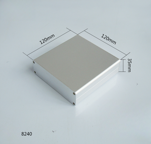 Caja de Aluminio Personalizada <span class=keywords><strong>XinDao</strong></span> Modelo 2 120 35mm para Batería Externa, Amplificador de Potencia - Product Image 1