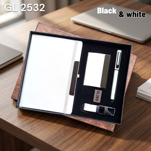 Nouveau kit d'affaires de luxe personnalisé, carnet, porte-cartes, stylo, porte-clés, ensemble cadeau d'entreprise, fabrication artisanale en métal, cuir, impression sérigraphique - Product Image 5