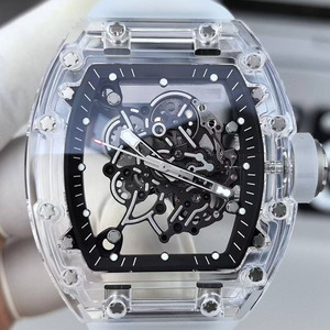 The 2026 Oem logo Best-selling Transparent Crystal <b>Skeleton</b> 055 <b>Automatic</b> Mechanical Tourbillon <b>Watch</b> - Product Image 1