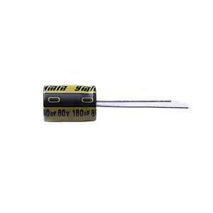 Aluminum electrolytic capacitors 180uF 20% 80V LKME1401K181MF plug-in D10xL14mm mlcc film capacitor