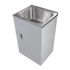 Évier à linge en acier inoxydable, OEM, Style british, nouveau Design 30 38 40 45 90L, avec armoire - Product Image 1