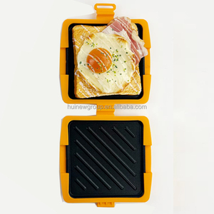 Sartén para tostadas con cuchillo para mantequilla, apta para microondas, sin necesidad de olla - Product Image 1