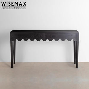 WISEMAX, muebles de dormitorio <span class=keywords><strong>Vintage</strong></span>, tocador de maquillaje de madera, <span class=keywords><strong>mesa</strong></span> de nogal ondulado, <span class=keywords><strong>mesa</strong></span> de consola de <span class=keywords><strong>TV</strong></span>, muebles de sala de estar - Product Image 4