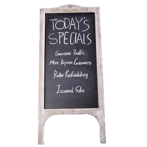 Bằng Gỗ Bảng Đen, Mộc Mạc Có Thể Gập Lại Gỗ Bảng Màu Đen Miễn Phí Đứng Gấp Bằng Gỗ Một Khung Bảng Đen Để Bán - Product Image 1