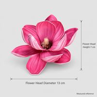 Grande tête de fleur de magnolia artificielle multicolore 3D pour décoration florale DIY mariage maison fête