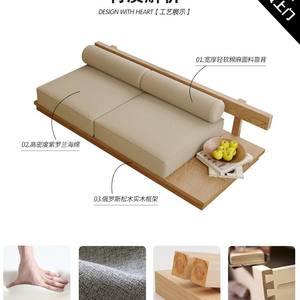 Sofá en Forma de L de Madera Maciza de Pino, Lacado en Blanco, Tapizado con Relleno de Espuma, Muebles para Sala de Estar - Product Image 2