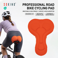 Coussinets de cyclisme anti-UV respirants écologiques à séchage rapide en mousse perforée Spandex/Nylon pour maillots de cyclisme homme Sokind Sk844