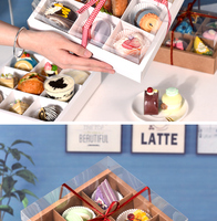 Boîtes à collation avec fenêtre, boîtes à bonbons, emballages en carton design