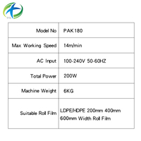 Machine à coussin d'air PAK180 6-14m/min