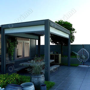 מזג אוויר עמיד ממוחזר עץ פלסטיק <span class=keywords><strong>Composite</strong></span> חיצוני מרפסת ידידותית לסביבה WPC בחוץ פרגולה - Product Image 5