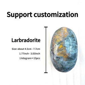 Vente flash cristal naturel haute qualité Reiki énergie paillettes <span class=keywords><strong>Labradorite</strong></span> pierre de palmier pour cadeau de bricolage - Product Image 3