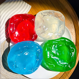 Giocattolo Squishy Trasparente a Forma di Formaggio in Gelatina, Realizzato in Materiale TPE, a Lenta Risalita, Antistress Sensoriale per Alleviare l'Ansia - Product Image 3
