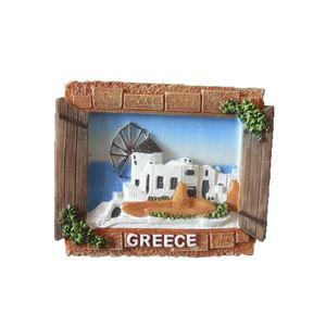 Nevera magnética 3D Knossos Creta <span class=keywords><strong>Grecia</strong></span> para recuerdo, decoración turística del hogar, artesanías de poliresina y regalos, paisaje vívido personalizado - Product Image 2