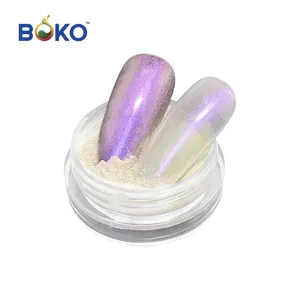 Boko 0.5 G/stk Aurora Neon Shimmer Nagel Glitter Spiegel Parel Zeemeermin Poeder Ijs Transparant Nagels Pigment Stof