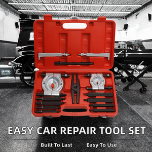 <b>Hand</b> Operated Car Socket <b>Set</b> 14/12 Pieces Bearing Separator Gear Bushing <b>Tool</b> With Hard Case and OEM Support BRF-12-01 Hard Case - Product Image 3