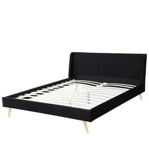 Willsoon Modern Lift up Hotel Bed Frame Free Sample Black Queen King Size Upholstery Material with Plywood Style