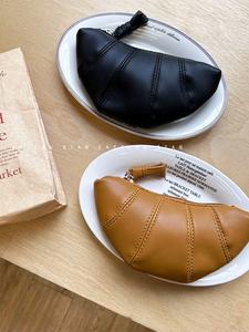 Nouvelle conception, sac à main en forme de croissant miniature personnalisé en usine, texture simple, sac à main tendance, porte-monnaie, sac pour femme - Product Image 3