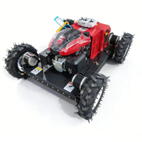 Tondeuse robotisée intelligente télécommandée 550 mm DIY 4 temps hybride essence-électrique pour ferme et verger avec fonctions de coupe d'herbe et de désherbage