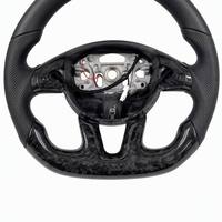 Volant de course personnalisé en fibre de carbone pour Dodge Charger Challenger Hellcat Charger Challenger SRT RT Napa Leather