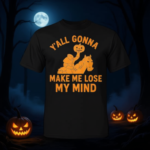 Camiseta del Caballero sin Cabeza con diseño de Halloween, de algodón negro, corte unisex - Product Image 3