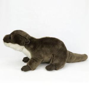 Vente en gros OEM personnalisé mignon loutre & castor peluche jouet animal sauvage simulé peluche poupée ornement tissu super doux cadeau pour enfants - Product Image 5