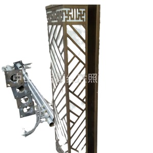Lámpara de Pared Exterior Tallada Hongsheng, Acero Inoxidable y Hierro Forjado, 5-18W, para Paredes Exteriores de Edificios - Product Image 5