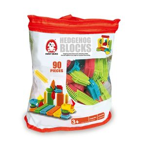 90 blocs de construction à emboîtement en poils de porc, jouet éducatif STEM à faire soi-même pour les tout-petits, briques d'empilage créatives - Product Image 4